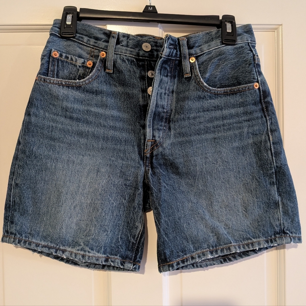 Levi's Premium Women's Blue Denim 501 Shorts